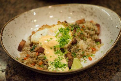 Fried Rice with Frozen Egg